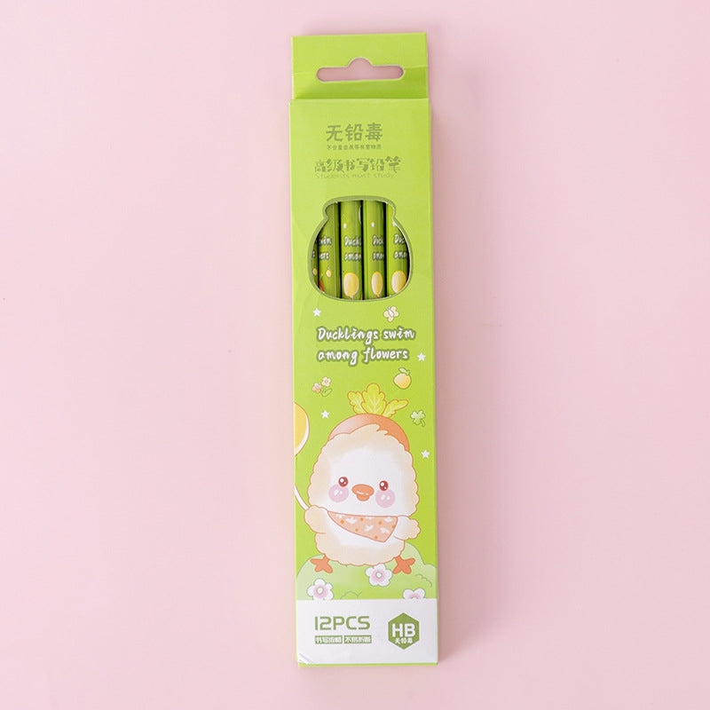 HB Writing and Drawing Pencil with Built-In Eraser