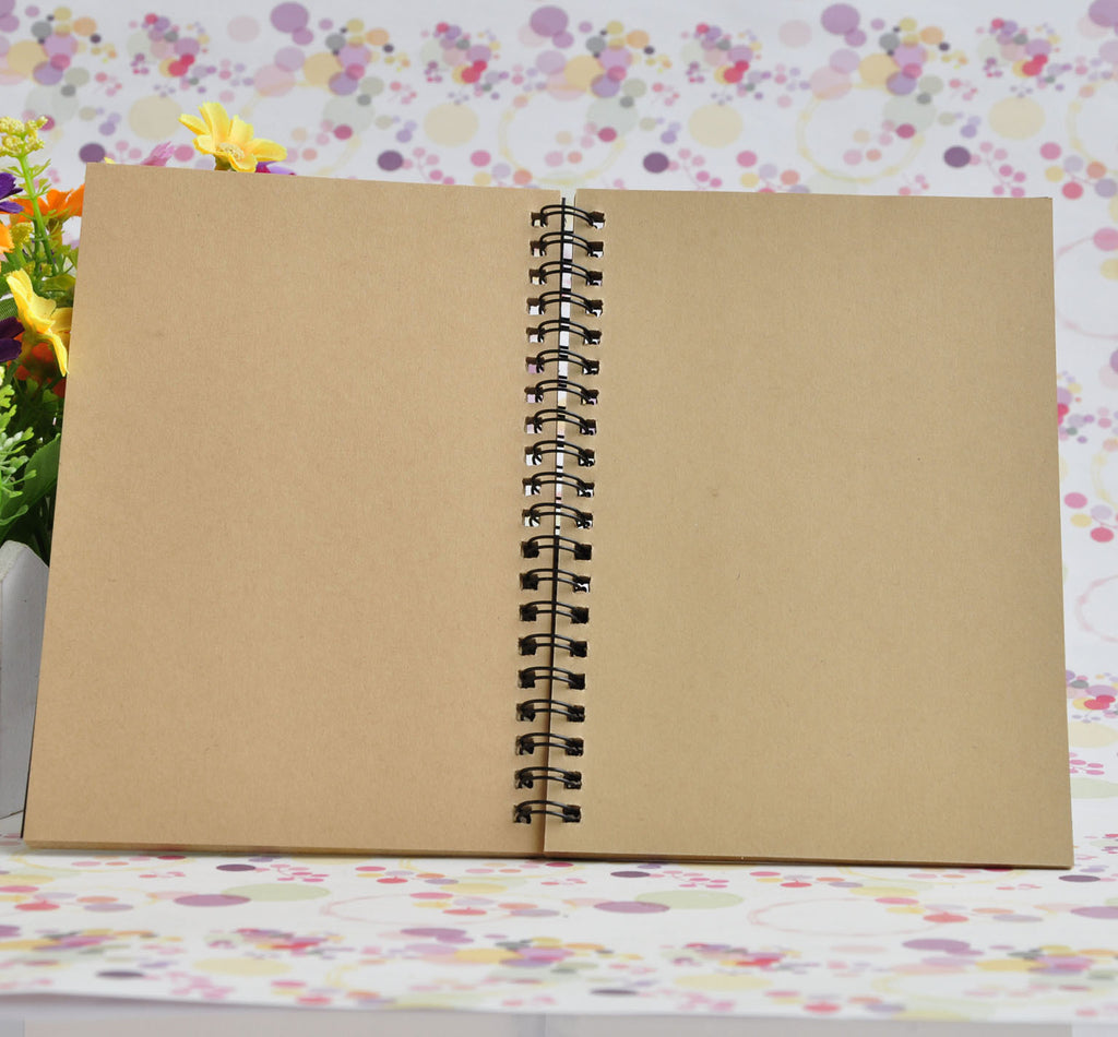 Korean Kraft Paper Coil Notebook – Blank Sketch & Graffiti Art Journal