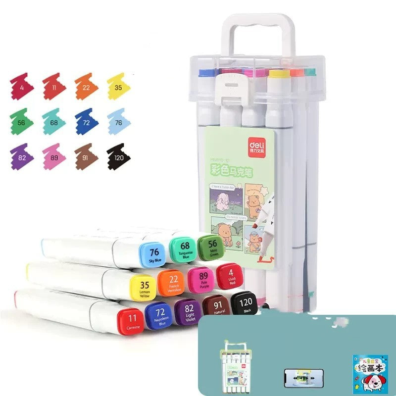 Quick-Drying Double-Head Watercolor Brush Pen – Opaque Art Marker