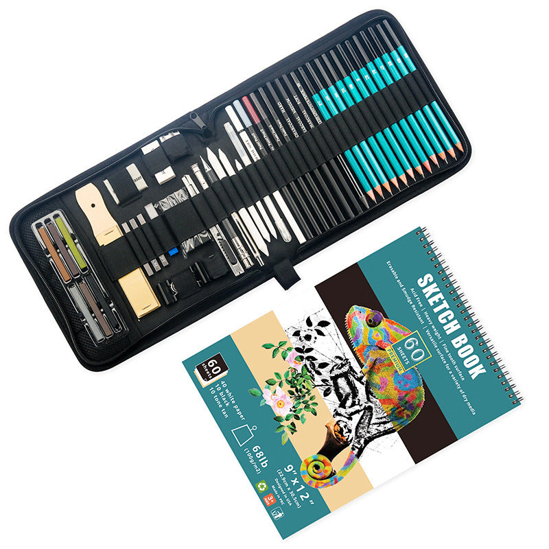 50PC Sketch Lead Art Set – Essential Drawing Tools for Beginners and Professionals