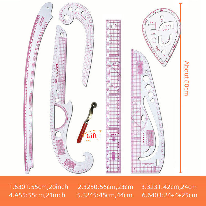 Multi Functional Clothing Ruler Set 4 Pieces