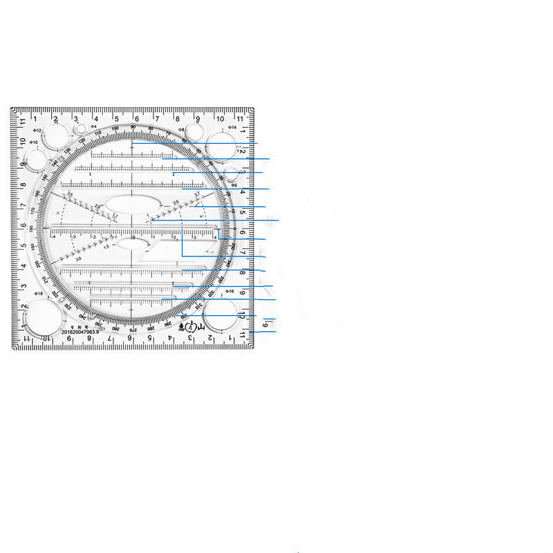 Hand Account Creative Multifunctional Drawing Ruler