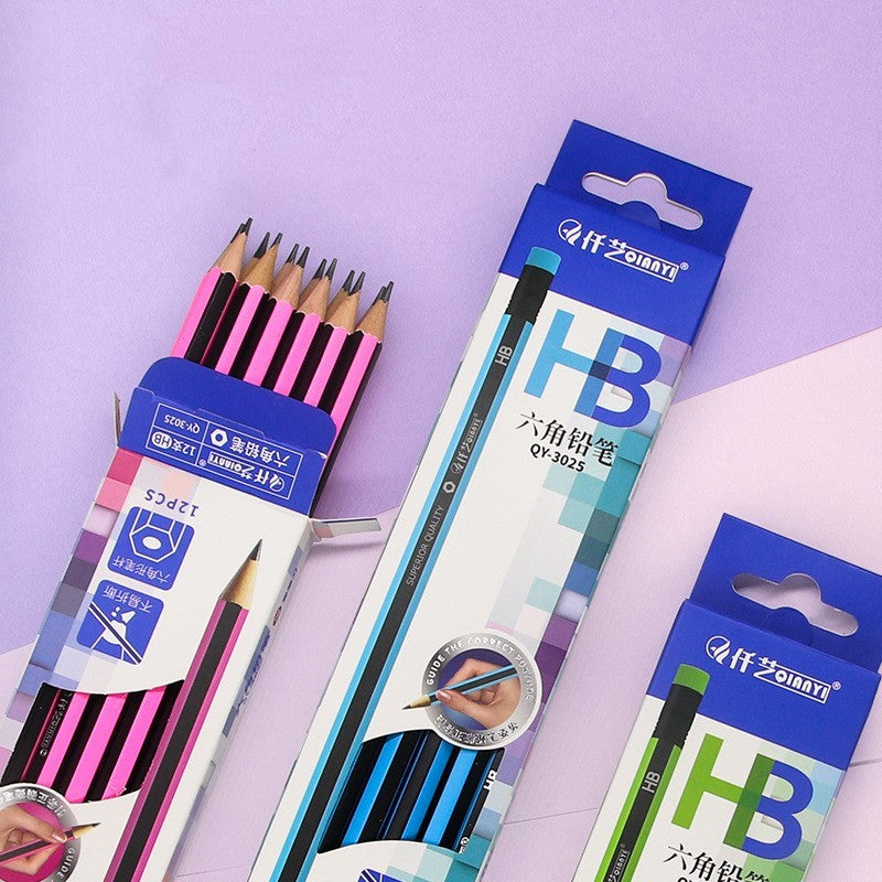 2B Sketch Pencil – Hexagonal Ergonomic Art Pencil for Children