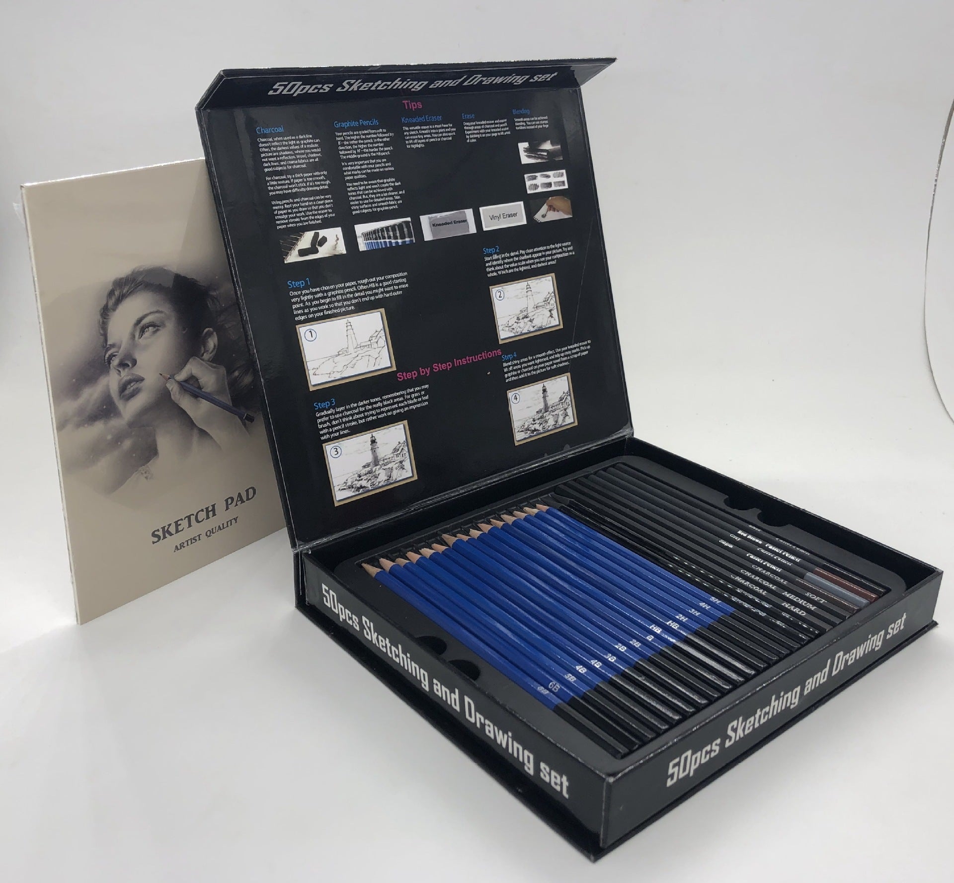 Sketch Pencil Stationery Set – Complete Drawing & Art Supplies Kit