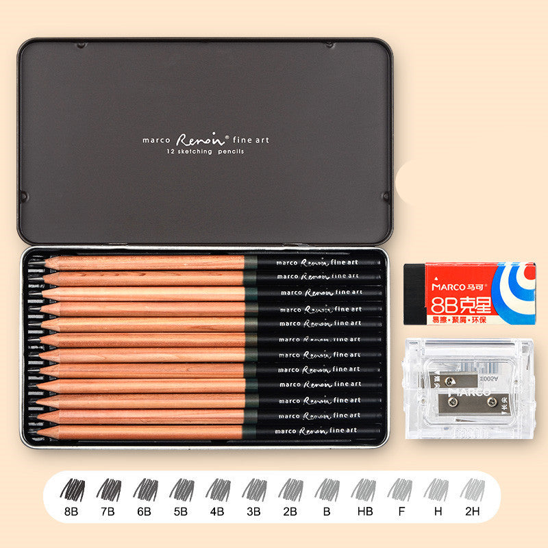 Marco Marco Renoir Sketch Set – Professional Drawing & Art Tool Kit