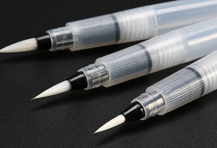 Solid Watercolor Pen – Water-Soluble Color Lead with Nylon Brush