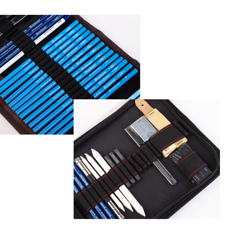 Charcoal Pencil Sketch Set for Beginners – Complete Drawing Kit for Shading, Sketching & Art Practice