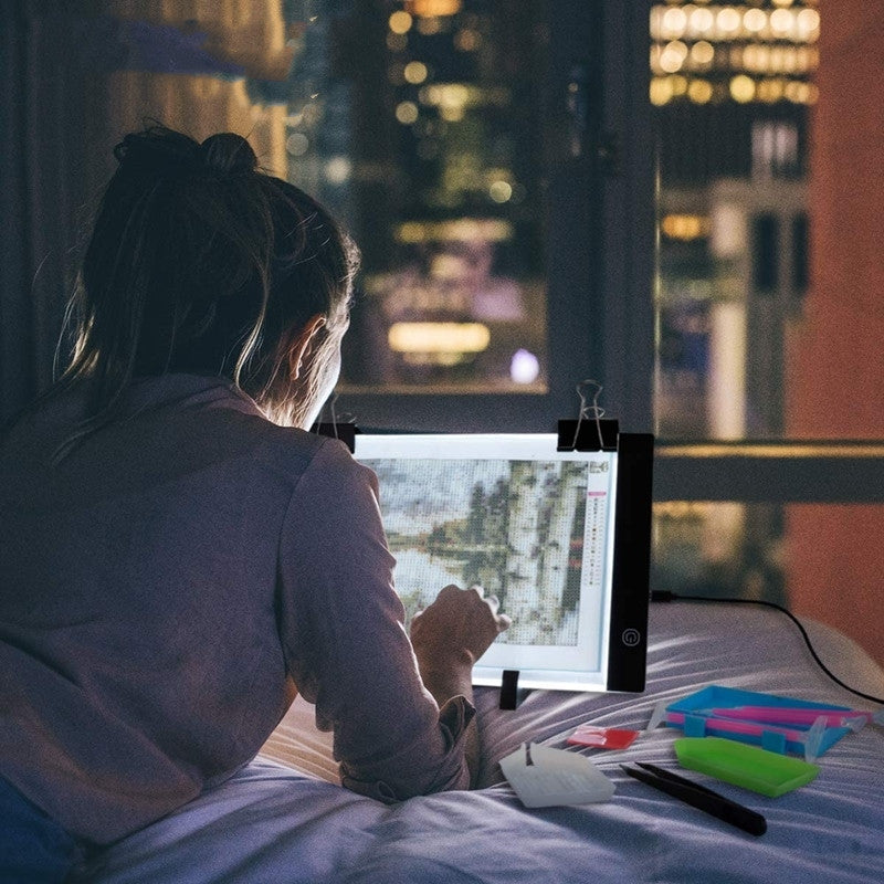 59PCS Diamond Painting A4 LED Light Pad Kit DIY Dimmable Lig