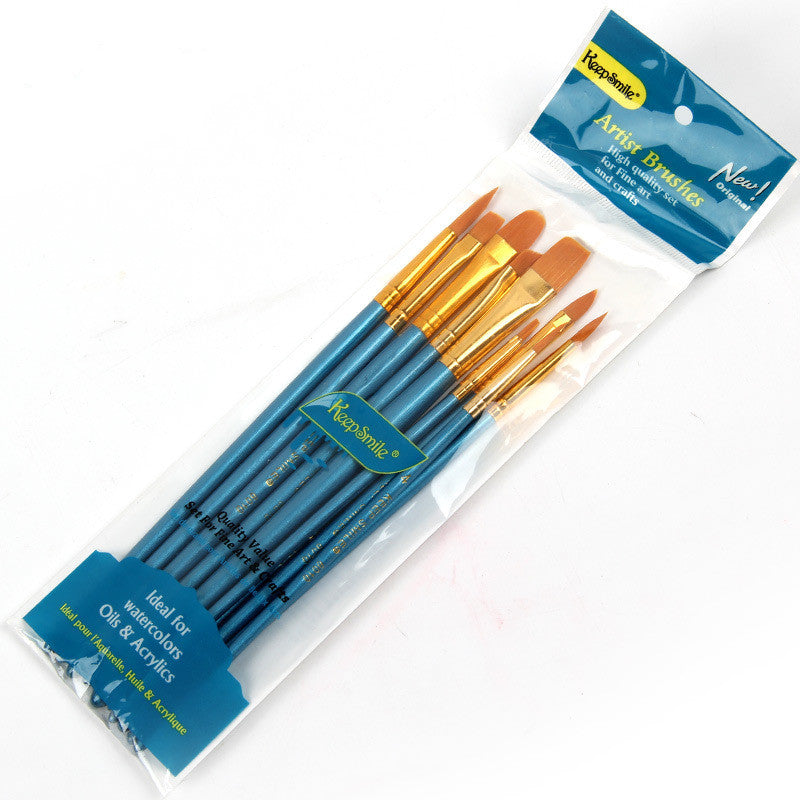 Gouache & Watercolor Brush Set – Round Head Line Pen for Artists
