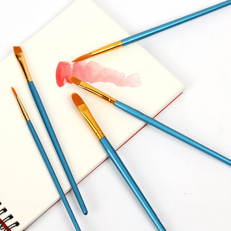 Gouache & Watercolor Brush Set – Round Head Line Pen for Artists