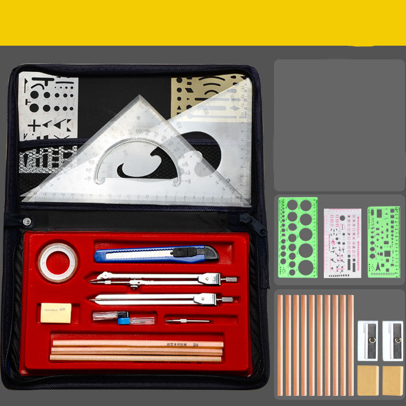 Construction Engineering Drawing Toolkit – Professional Design & Examination Drawing Instruments Set
