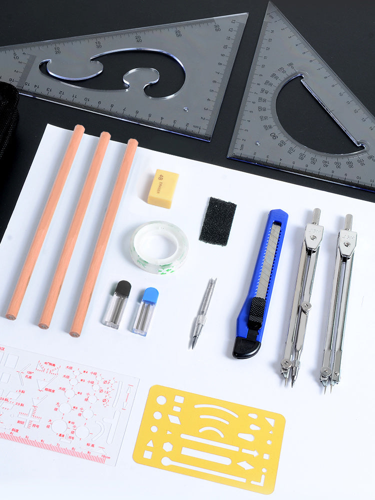 Construction Engineering Drawing Toolkit – Professional Design & Examination Drawing Instruments Set