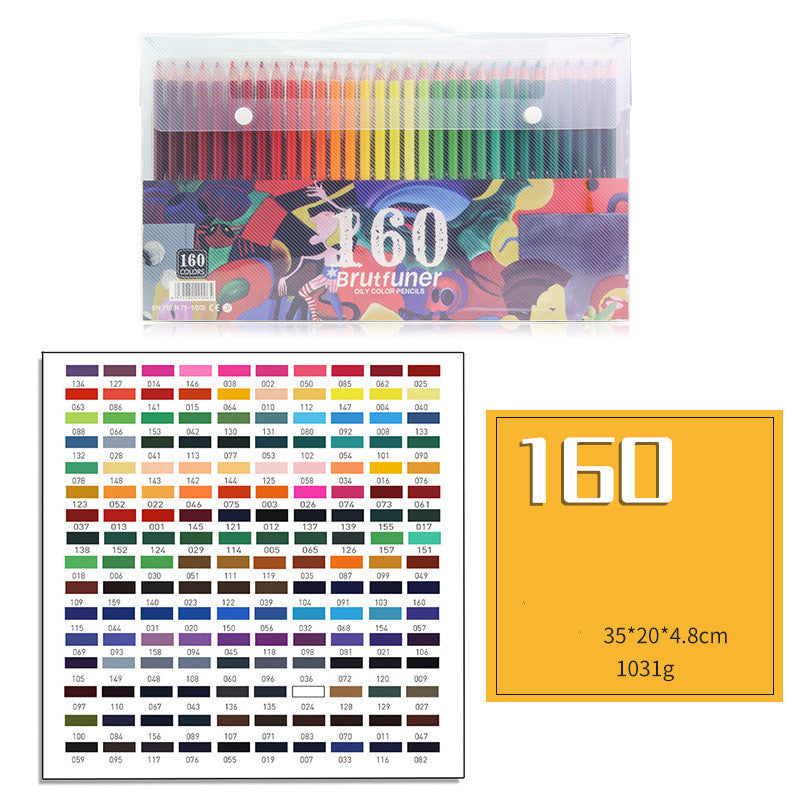 180 Color Lead Colored Pencils 120 Color Water-Soluble Painting Set art Painting Beginners Coloring Pen Hand-Painted