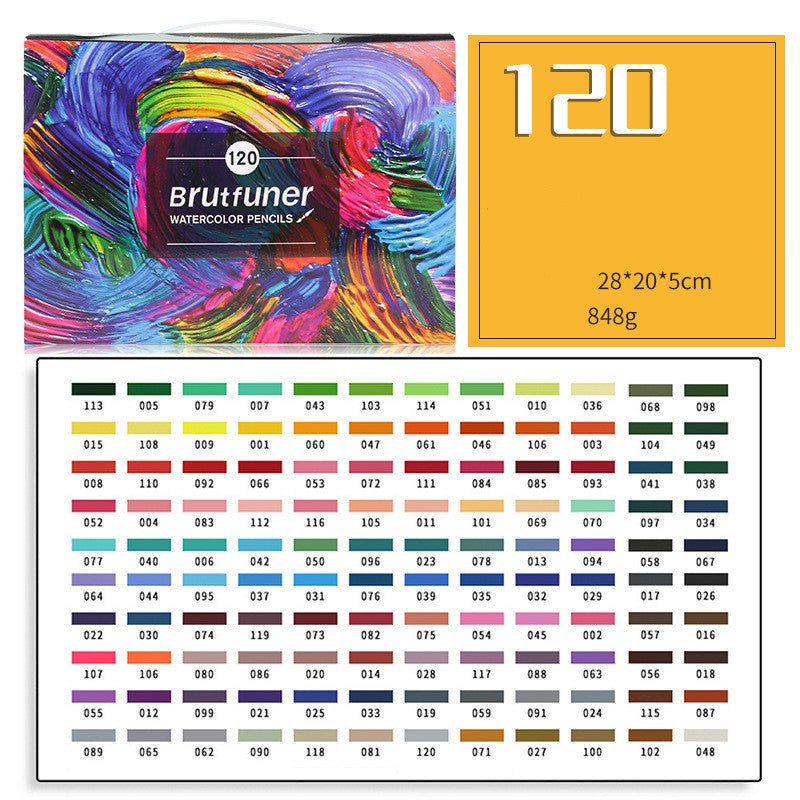 180 Color Lead Colored Pencils 120 Color Water-Soluble Painting Set art Painting Beginners Coloring Pen Hand-Painted