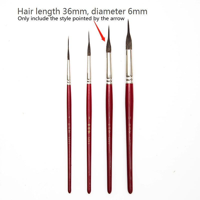 Premium Squirrel Hair Watercolor Brush – Soft Natural Hair Drawing Pen