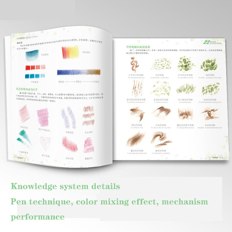 Color Lead Landscape Painting Tutorial Book