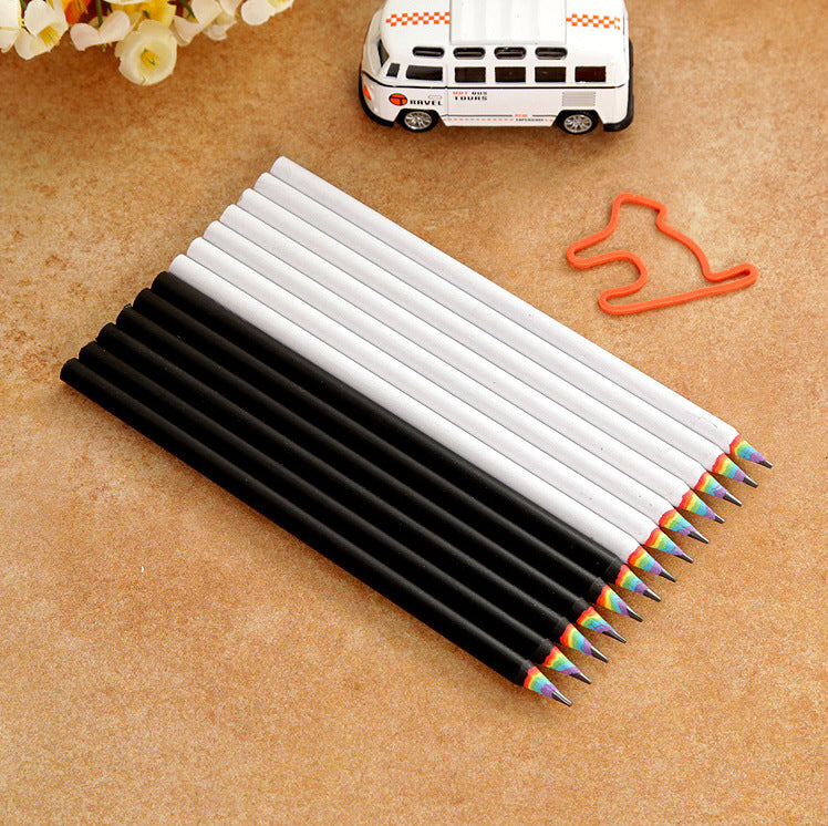Rainbow HB Eco-Friendly Pencils – Creative Stationery Set