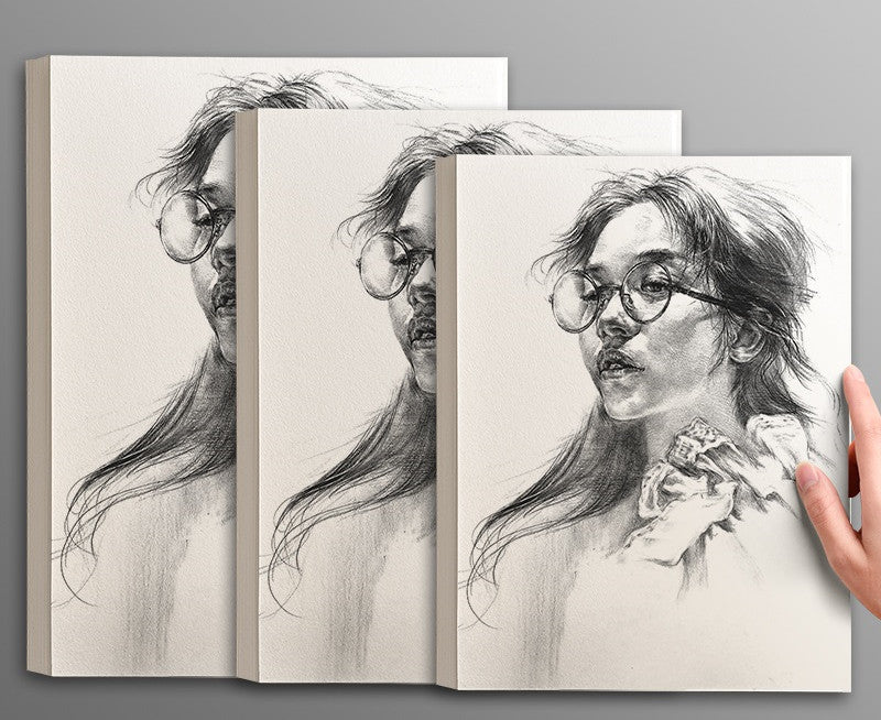 Premium Art Sketching Paper – White Paper for Gouache, Markers & Drawing