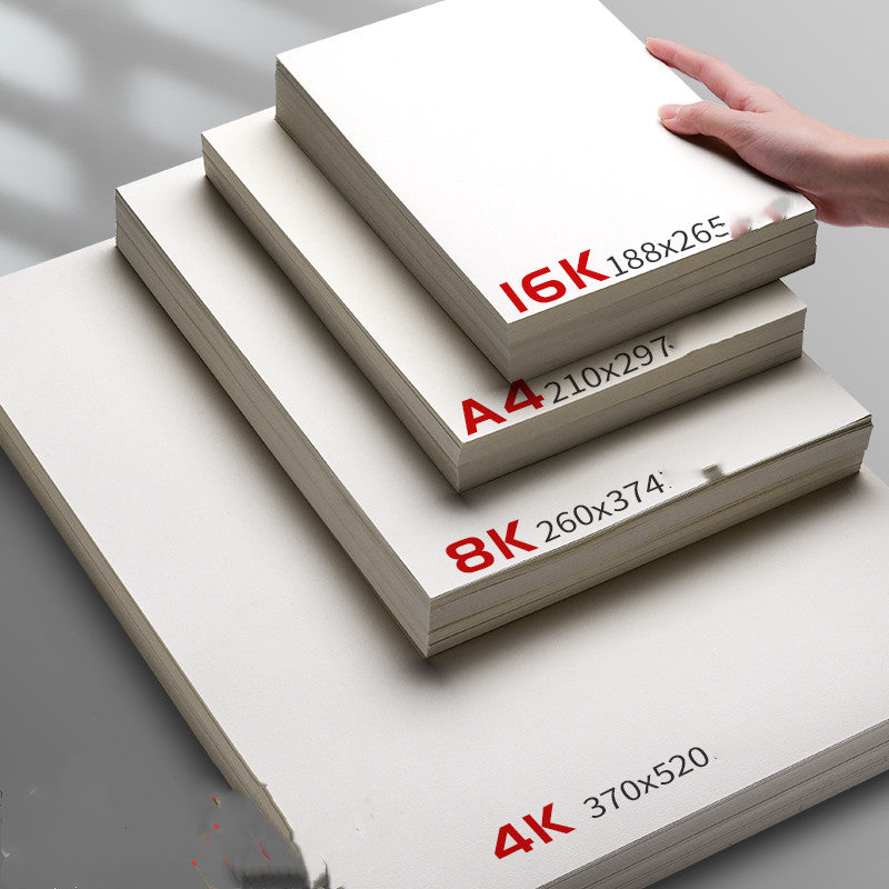 Premium Art Sketching Paper – White Paper for Gouache, Markers & Drawing