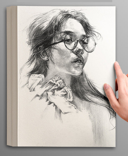 Premium Art Sketching Paper – White Paper for Gouache, Markers & Drawing