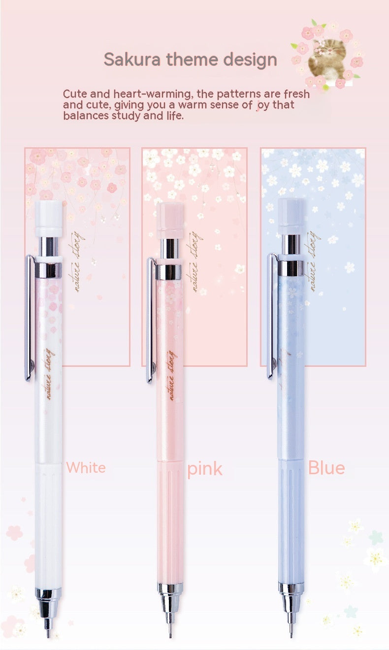 Cartoon Automatic Pencil Set – 0.5mm Fine Point Mechanical Pencils