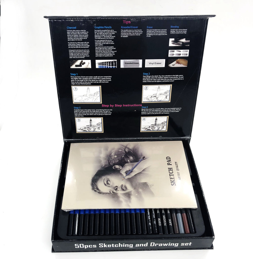 Sketch Pencil Stationery Set – Complete Drawing & Art Supplies Kit