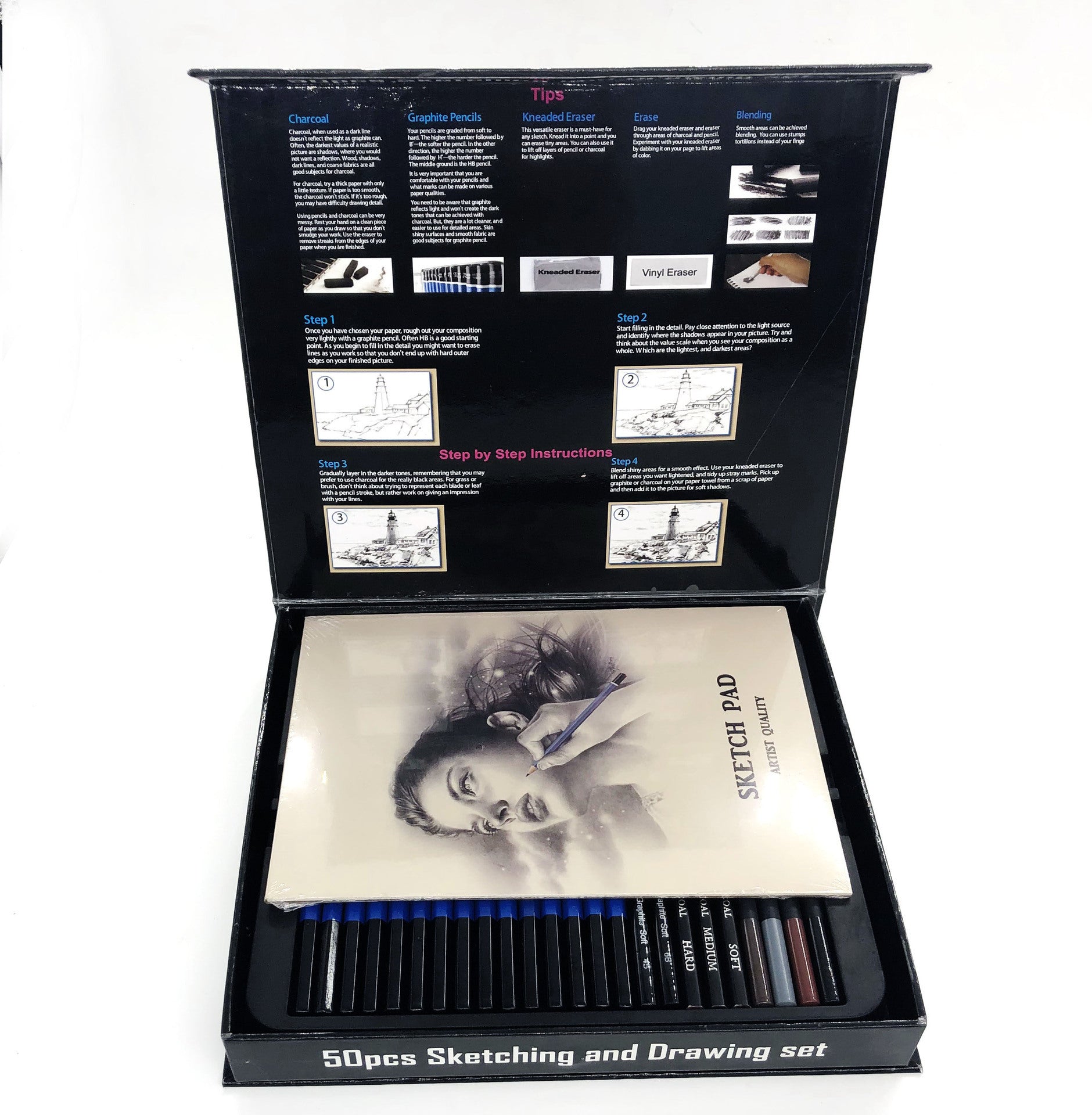 Sketch Pencil Stationery Set – Complete Drawing & Art Supplies Kit