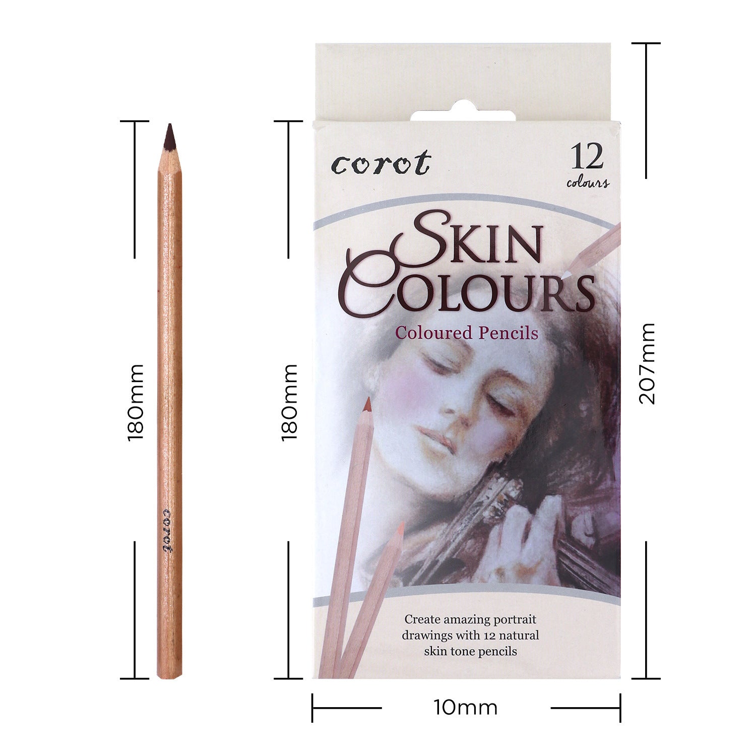 Colored Pencil Sketch Set – Drawing & Coloring Art Supplies for Artists