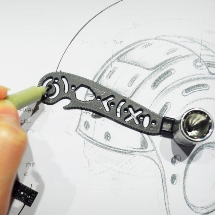 Multi-Function Drawing Ruler Set – Creative Pattern Compass & Measuring Tool