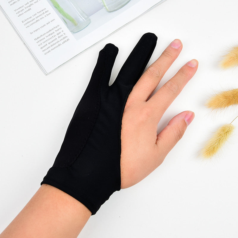 Artist Drawing Glove for Sketching – Anti-Smudge Two-Finger Gloves for Tablet & Paper Art
