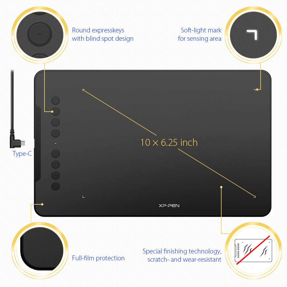Electronic Drawing Tablet – Digital Art Pad for Sketching & Graphic Design