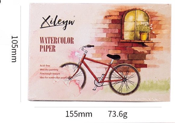 Watercolor & Color Pencil Art Book – Premium Sketchbook