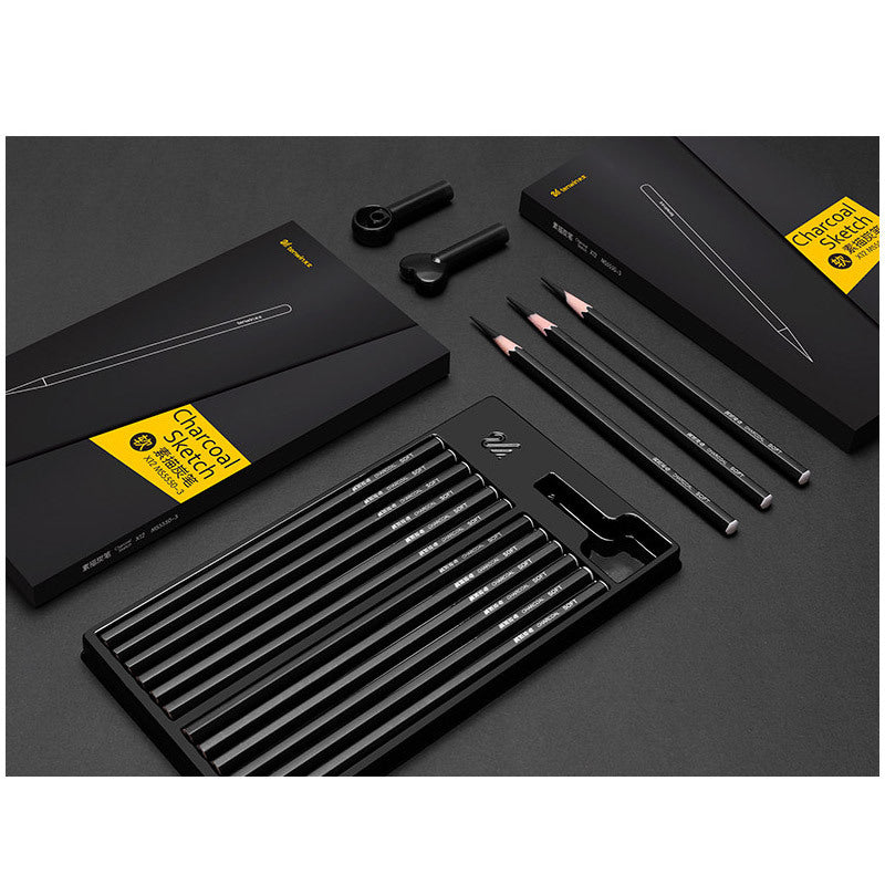 Charcoal Sketch Pencil Set – Soft, Medium & Hard Drawing Pens for Artists