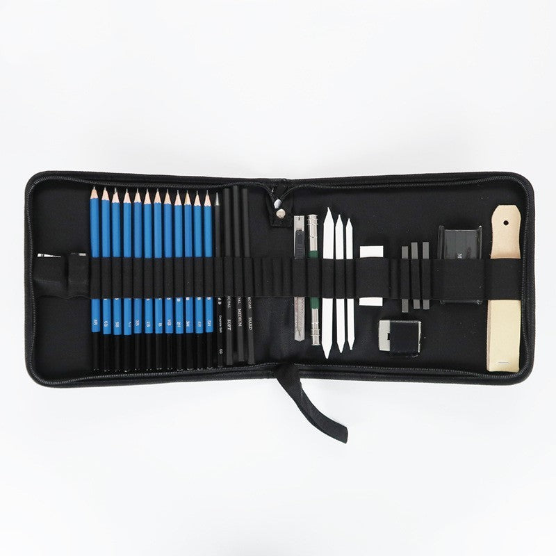 32-Piece Professional Drawing & Sketch Pencil Kit – Graphite Art Set for Artists & Students