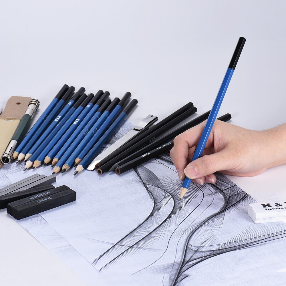 32-Piece Professional Drawing & Sketch Pencil Kit – Graphite Art Set for Artists & Students