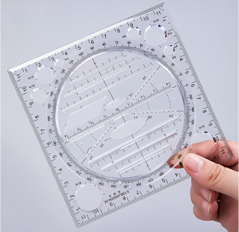 Hand Account Creative Multifunctional Drawing Ruler