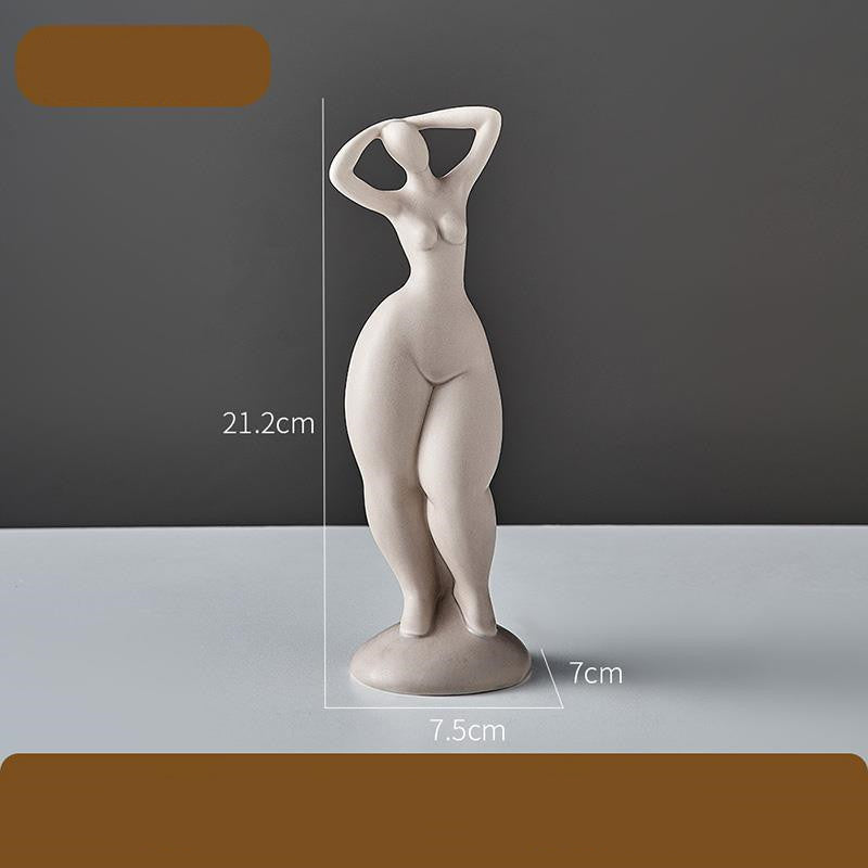 Abstract Curvy Woman Art Decor – Modern Fashion Wall Sculpture