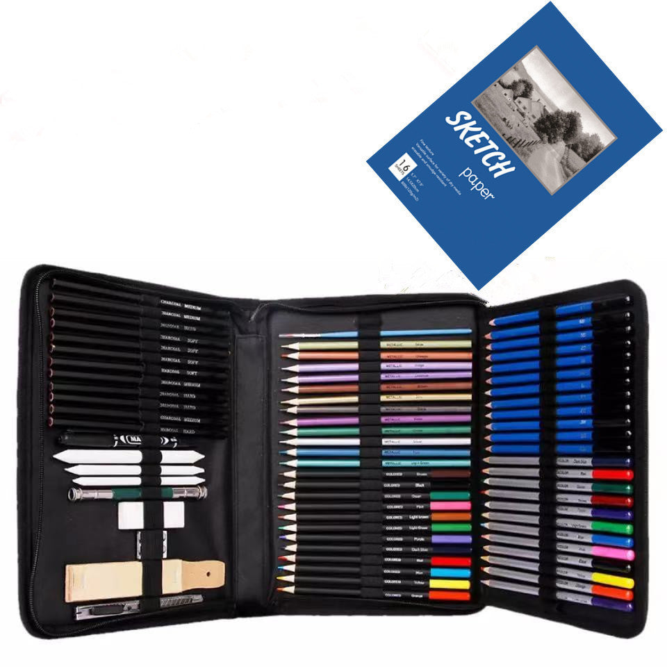 Sketch & Color Pencil Set – Complete Drawing & Painting Tools