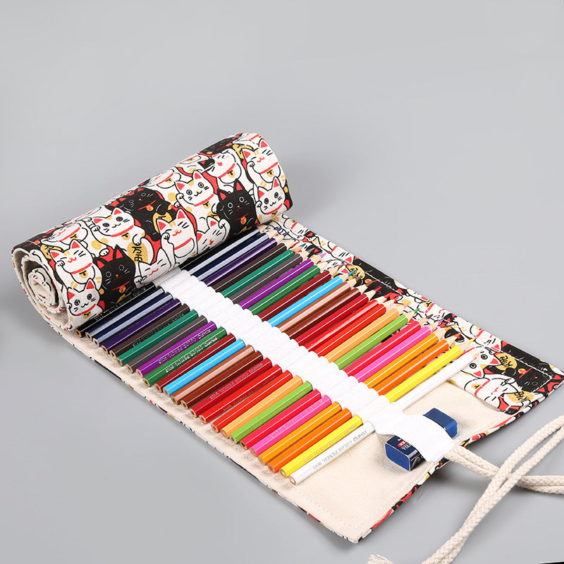 Large Capacity Pencil Bag – Color Lead & Sketch Pencil Organizer