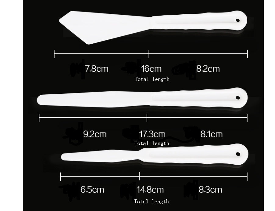 6 gouache art painting palette knives