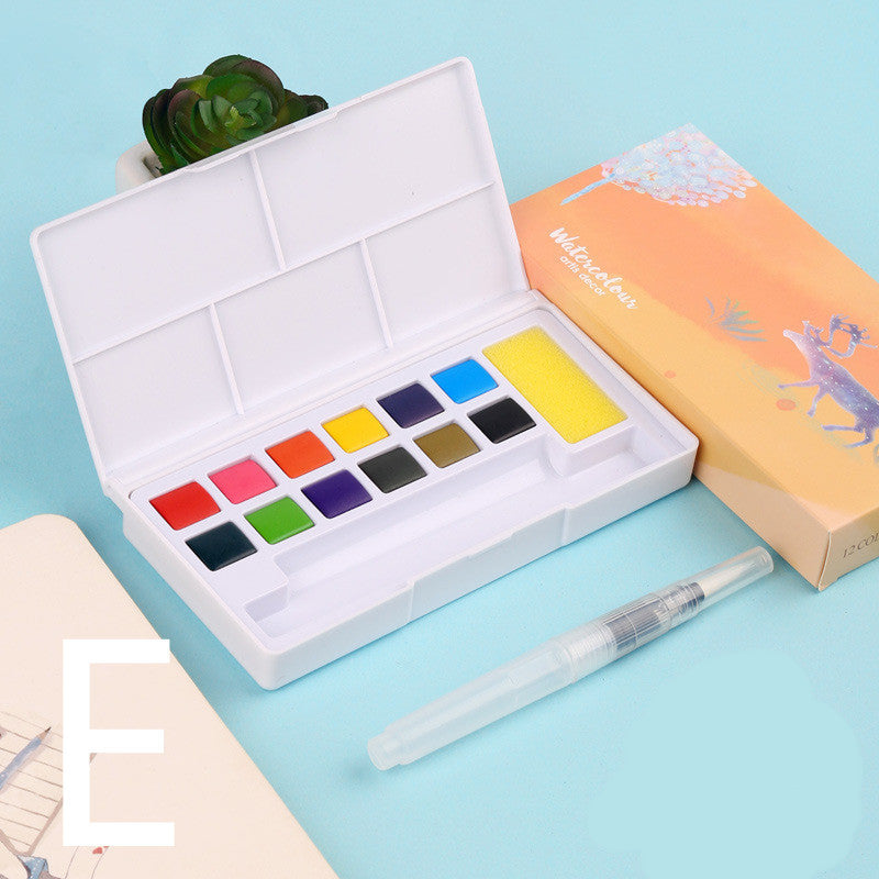 Solid Watercolor Paint Set – Professional Sketch & Painting Kit