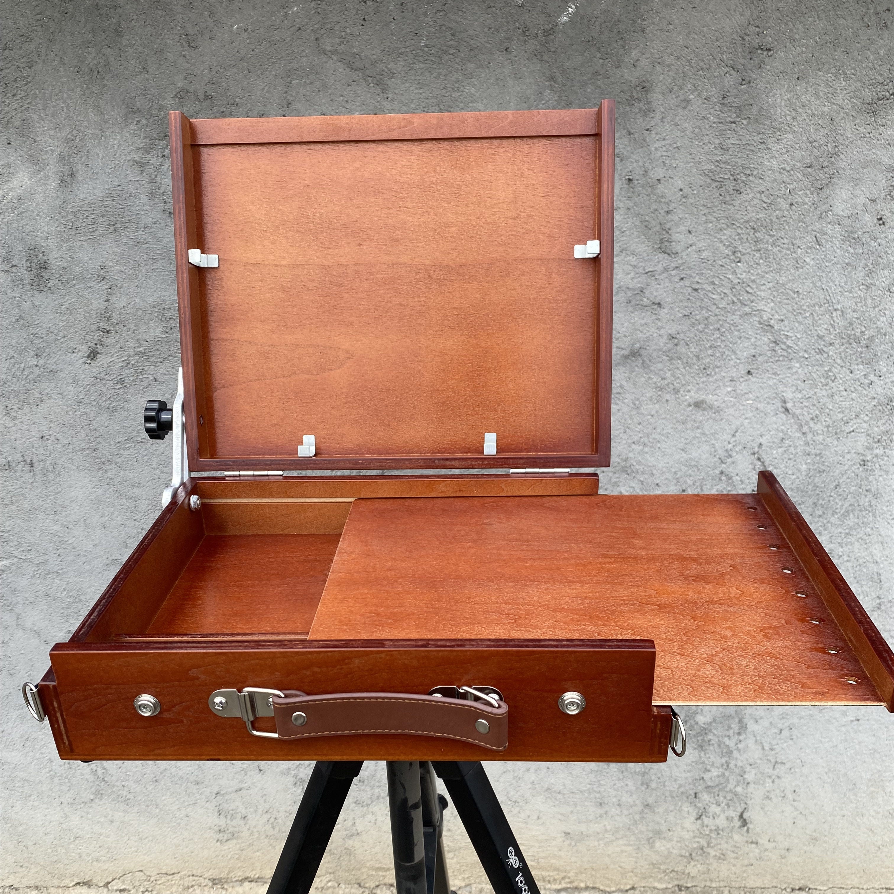 Wooden Adjustable Sketch Box – Portable Multi-Function Art Case