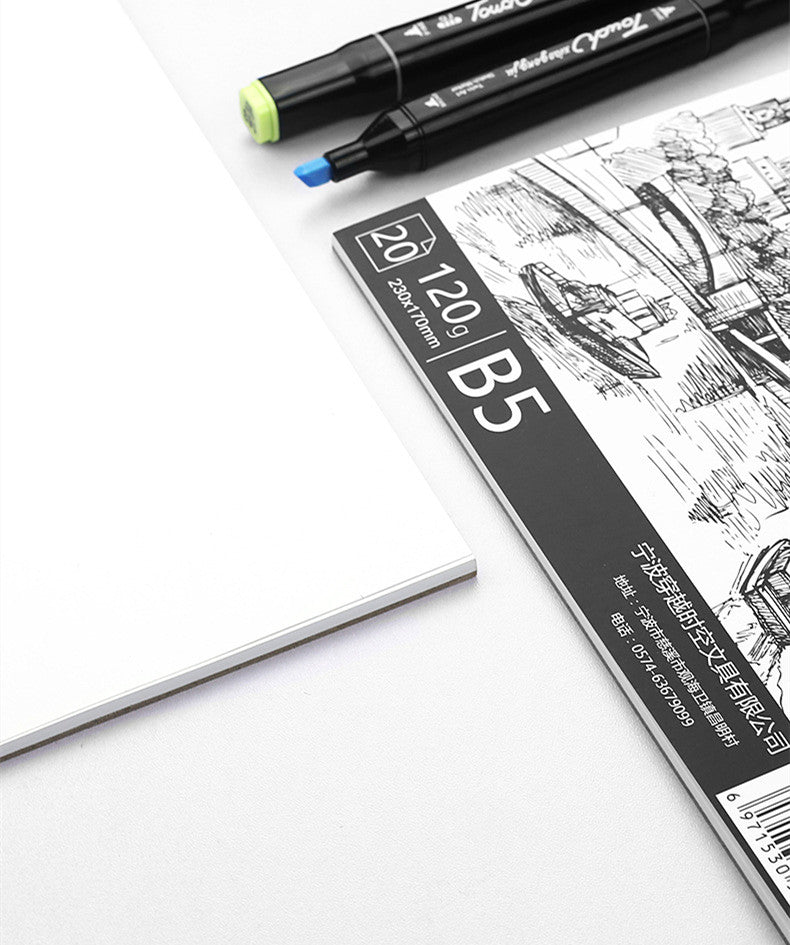 A3/A4 Marker Pen Sketchbook – Hand-Painted Art & Special Design Drawing Book