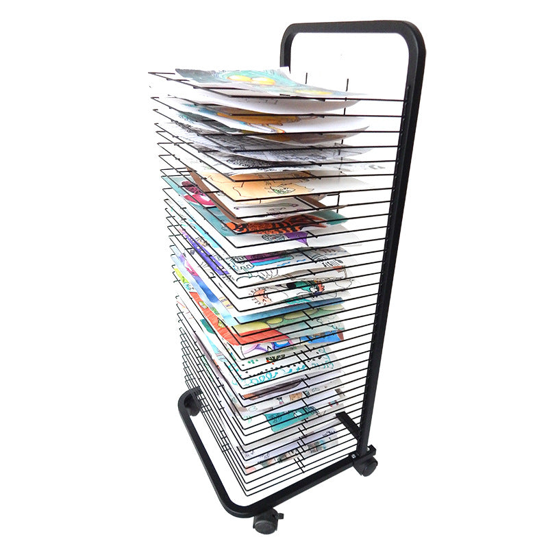 Single-Sided Metal Art Easel – Classroom Drying & Display Stand