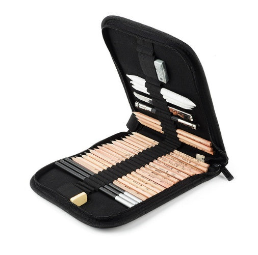 29-Piece Sketch Pencil Set – Complete Drawing Kit for Beginners & Professional Artists