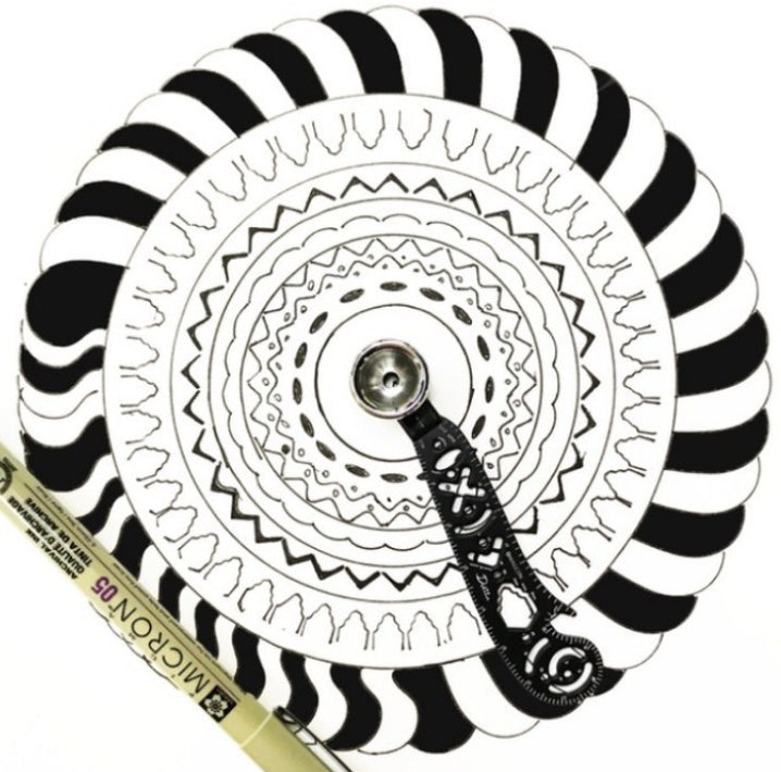 Multi-Function Drawing Ruler Set – Creative Pattern Compass & Measuring Tool