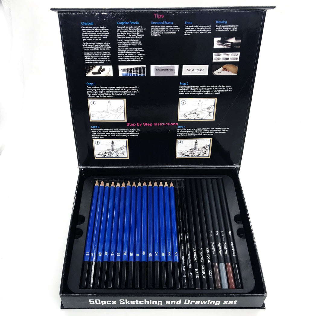 Sketch Pencil Stationery Set – Complete Drawing & Art Supplies Kit