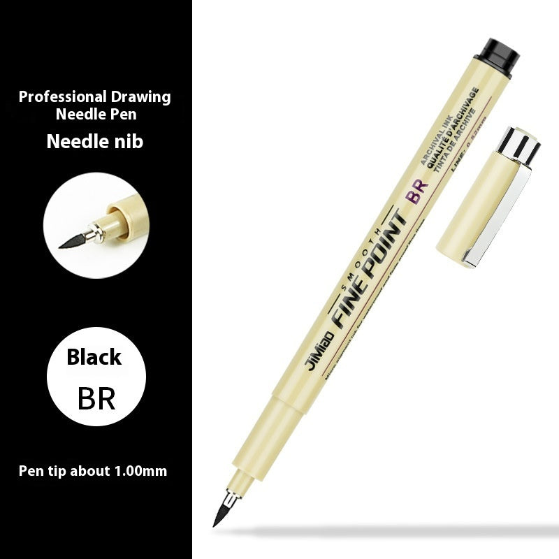 Waterproof Hook Line Drawing Pen – Fine Tip Cartoon & Sketch Ink Pen