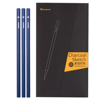Charcoal Sketch Pencil Set – Soft, Medium & Hard Drawing Pens for Artists