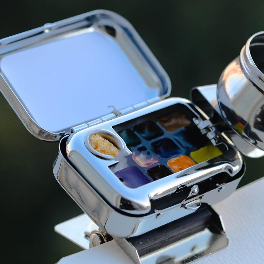 Mini Travel Watercolor Set – Portable Sketch Painting Case